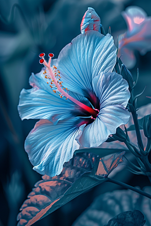 木槿花花卉木棉摄影图