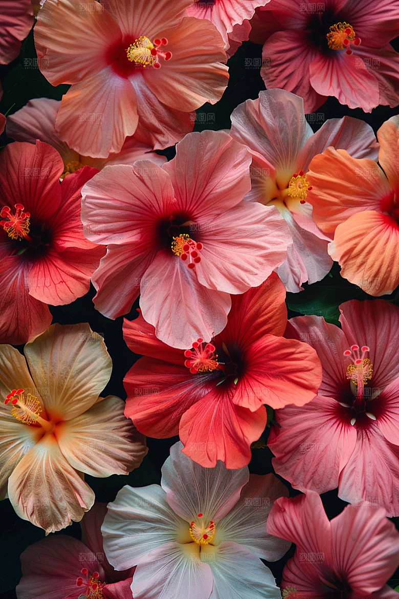 木槿花夏季夏天摄影图