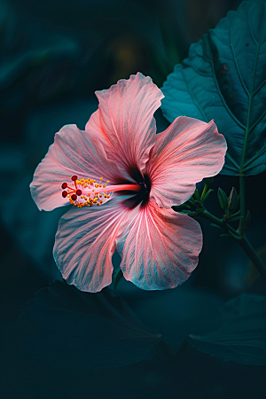 木槿花花朵木棉摄影图