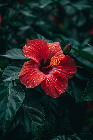 木槿花夏天夏季摄影图