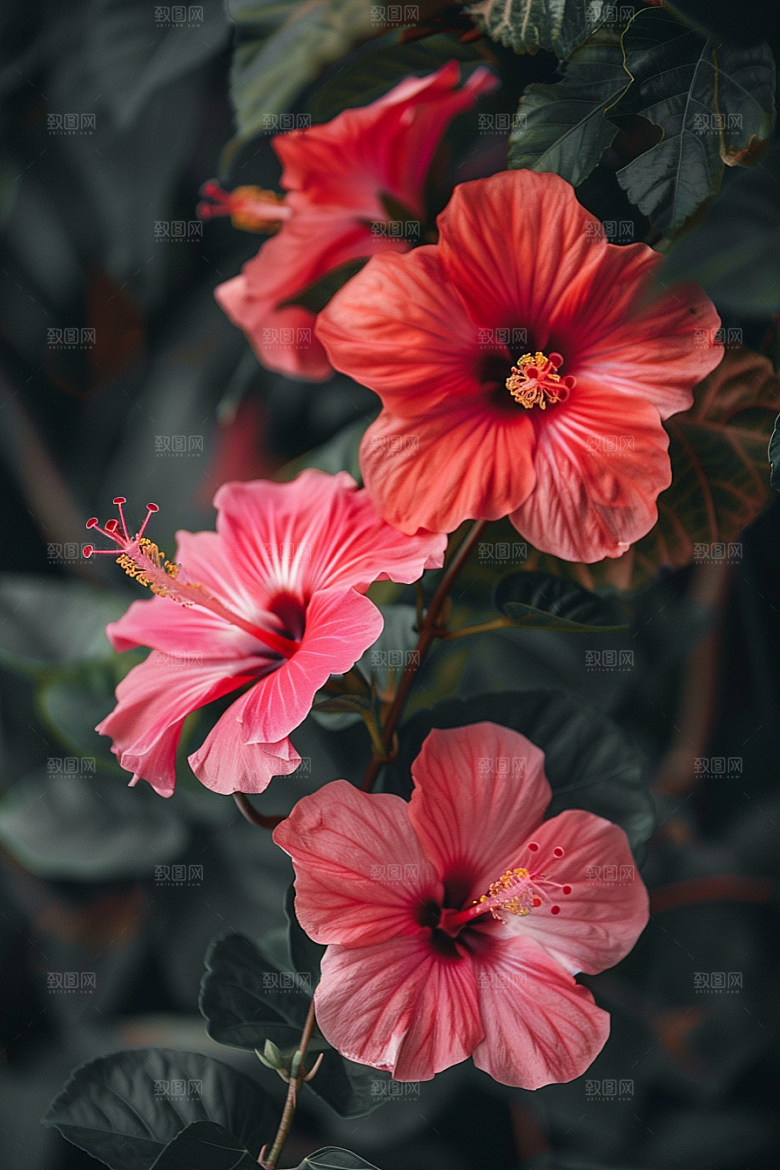 木槿花自然高清摄影图