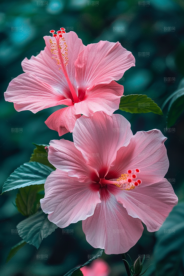 木槿花植物木棉摄影图