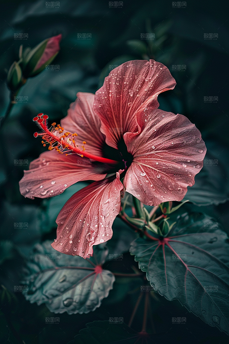 木槿花木棉清新摄影图