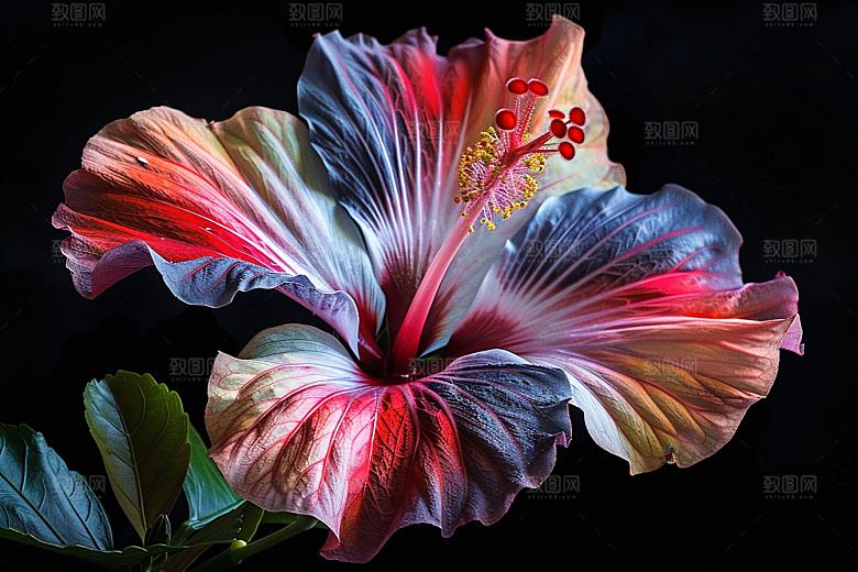 木槿花高清夏天摄影图