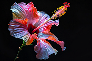 木槿花花卉高清摄影图