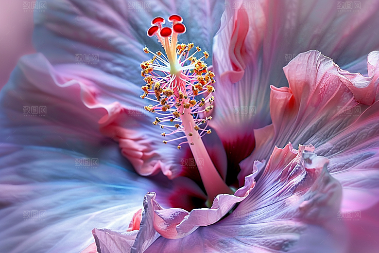 木槿花木棉花朵摄影图