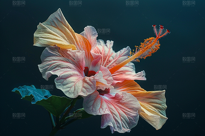 木槿花花朵高清摄影图