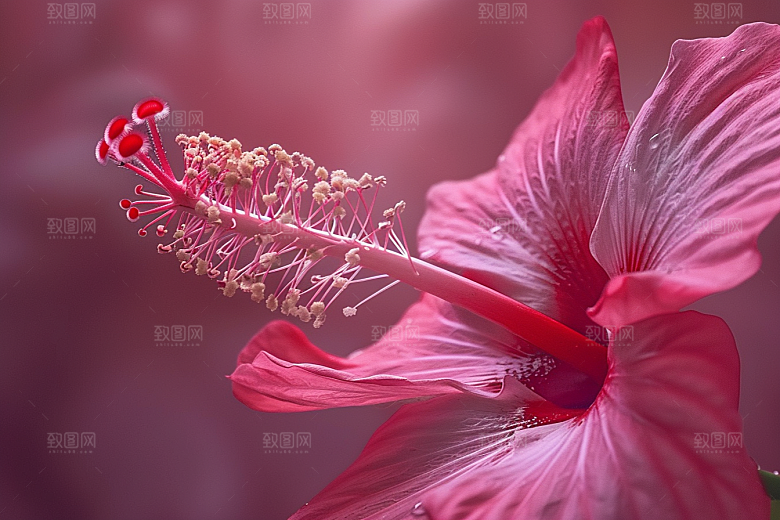木槿花夏季高清摄影图
