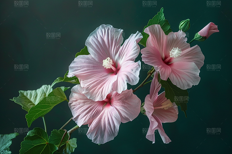 木槿花花朵木棉摄影图