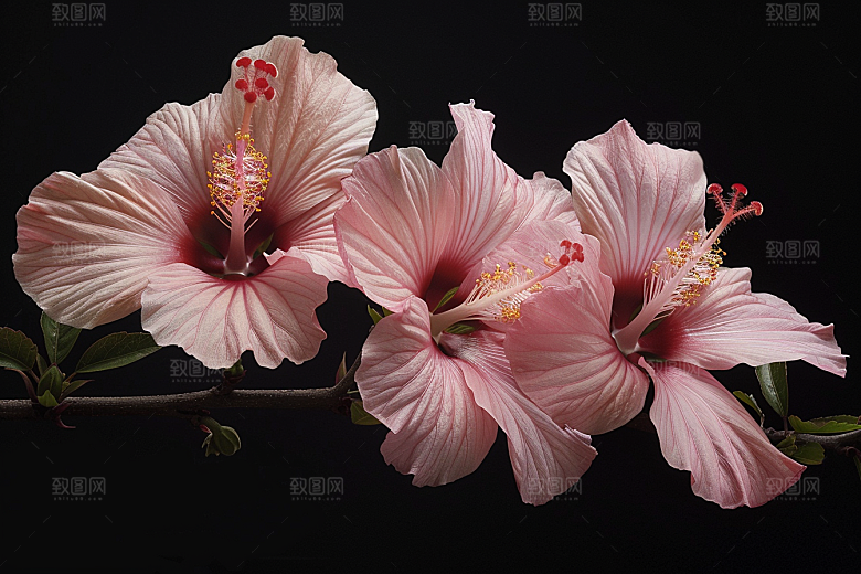 木槿花木棉高清摄影图