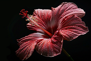 木槿花花卉自然摄影图