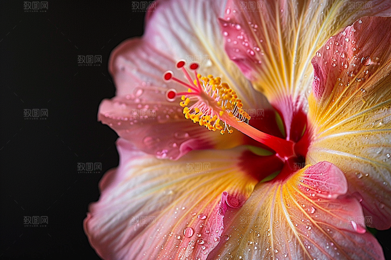 木槿花木棉夏天摄影图