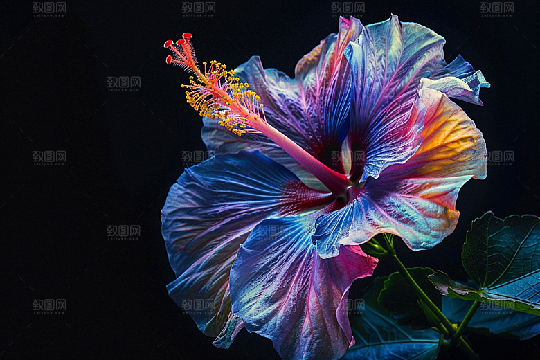木槿花自然高清摄影图