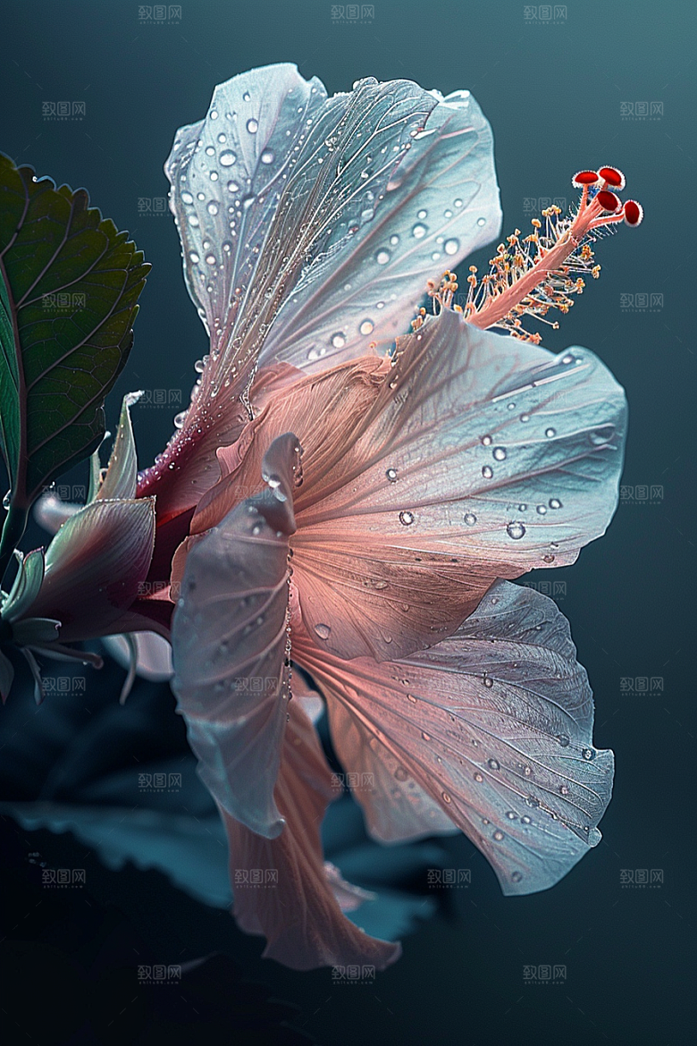 木槿花花卉木棉摄影图