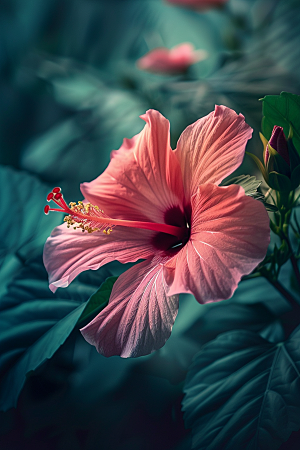 木槿花高清夏季摄影图