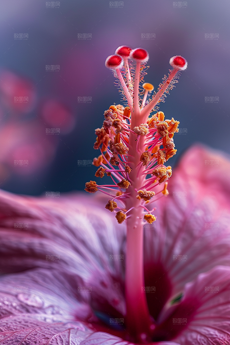 木槿花高清花卉摄影图