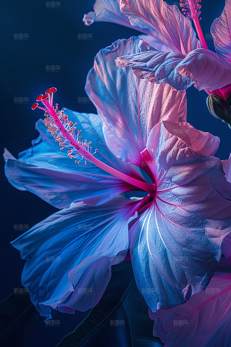 木槿花高清自然摄影图
