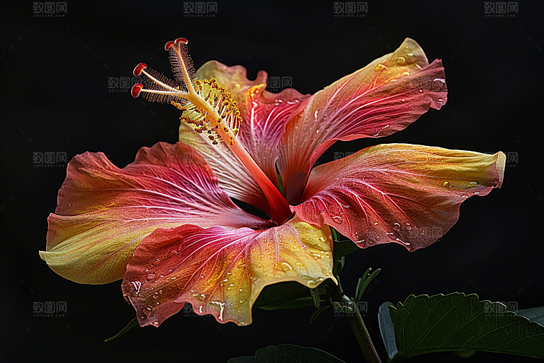 木槿花夏天高清摄影图