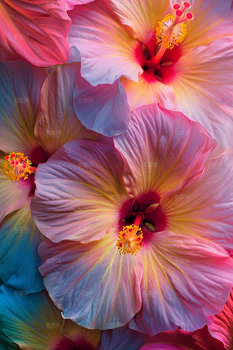 木槿花高清花卉摄影图