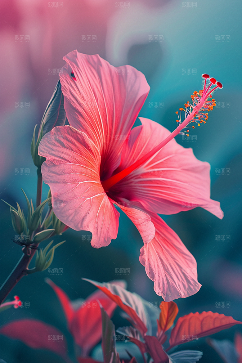 木槿花高清木棉摄影图