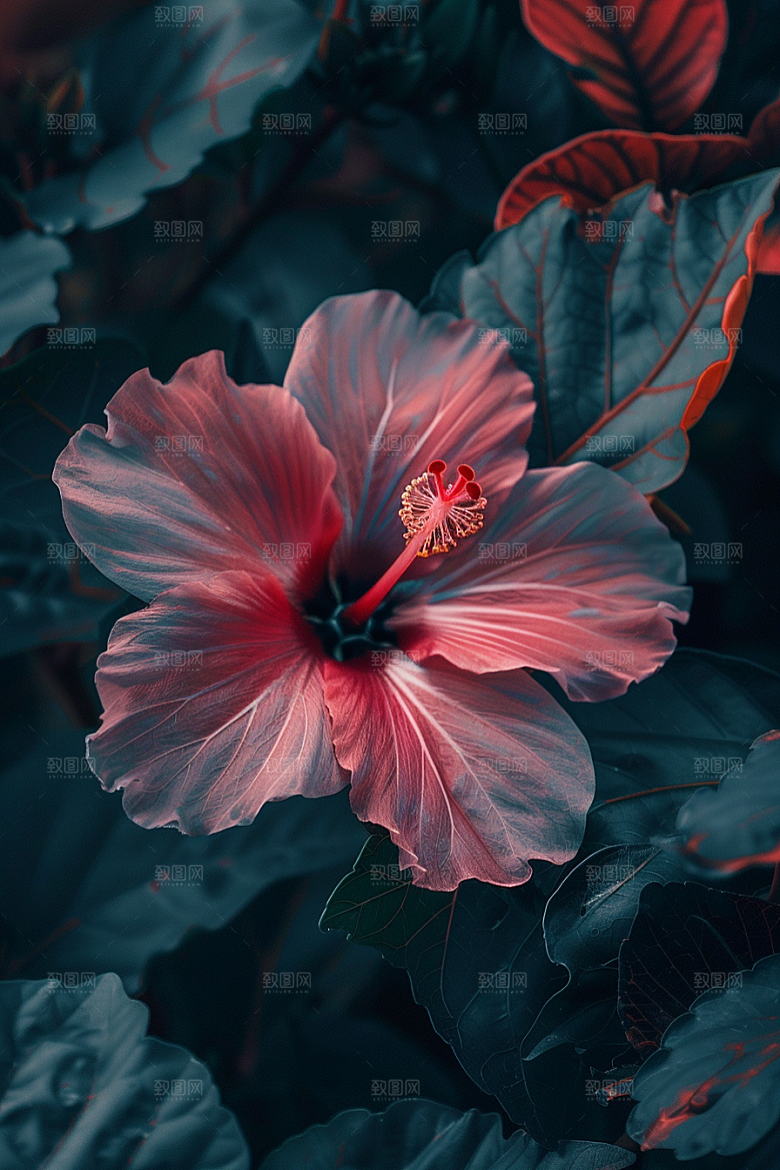木槿花高清唯美摄影图