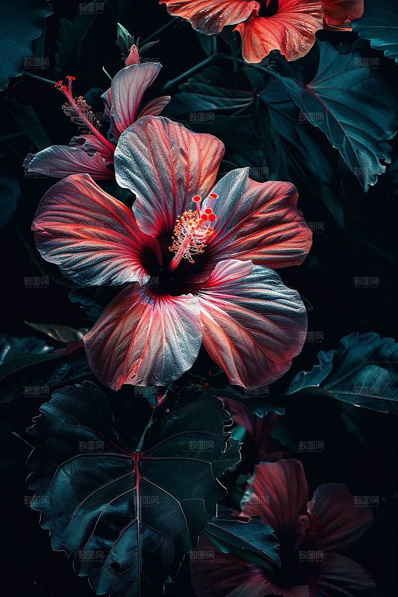 木槿花自然高清摄影图