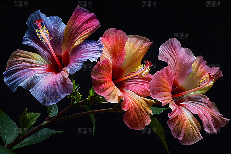 木槿花自然高清摄影图