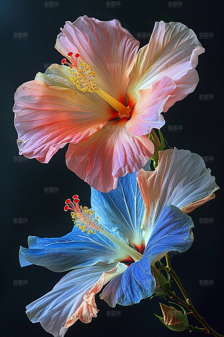 木槿花高清唯美摄影图