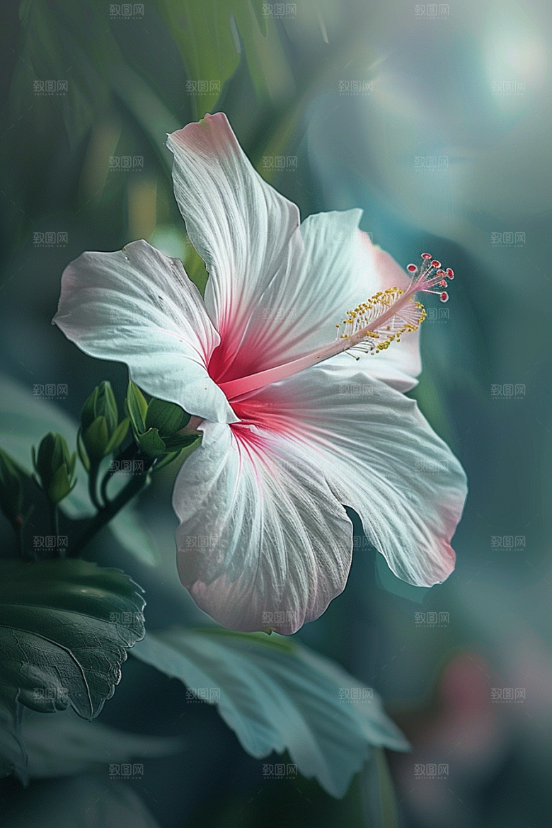 木槿花清新高清摄影图