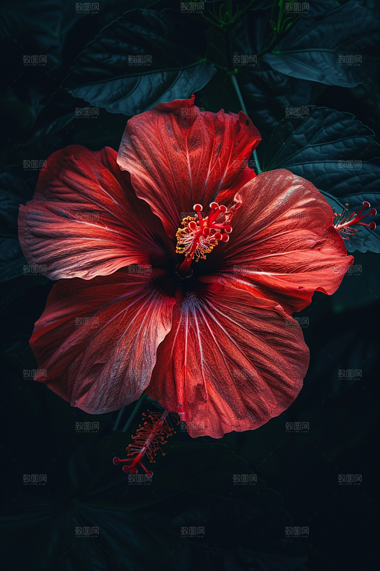 木槿花自然高清摄影图