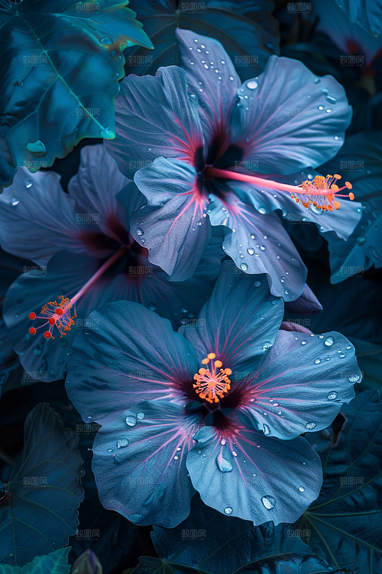 木槿花木棉夏天摄影图