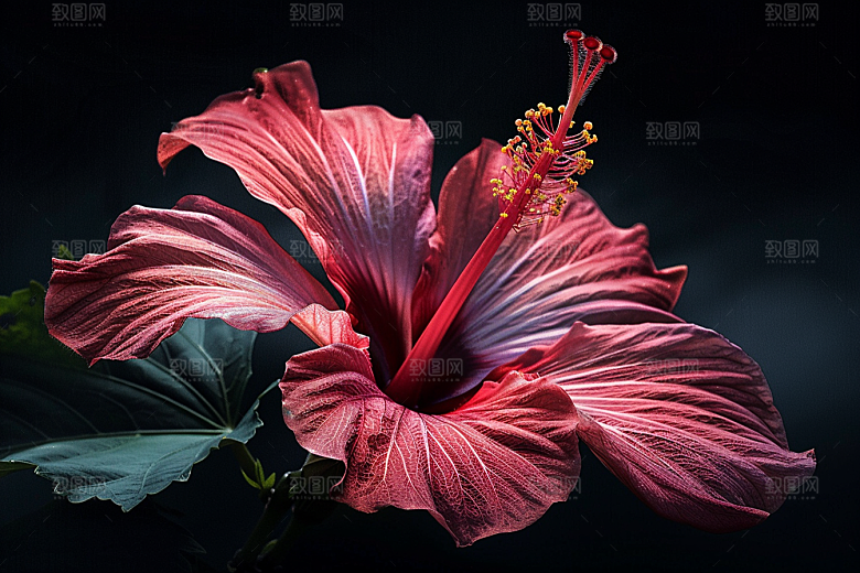 木槿花木棉花卉摄影图
