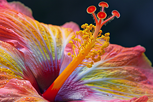 木槿花自然木棉摄影图
