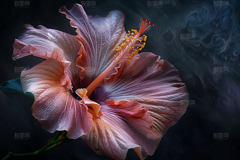 木槿花夏季高清摄影图