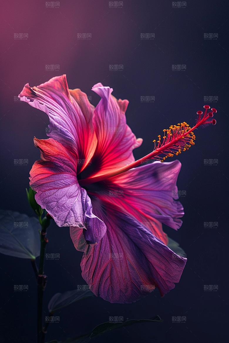 木槿花夏季夏天摄影图