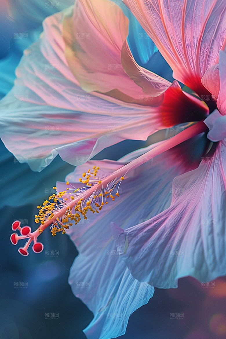 木槿花高清夏天摄影图