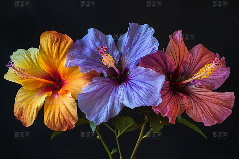 木槿花木棉清新摄影图