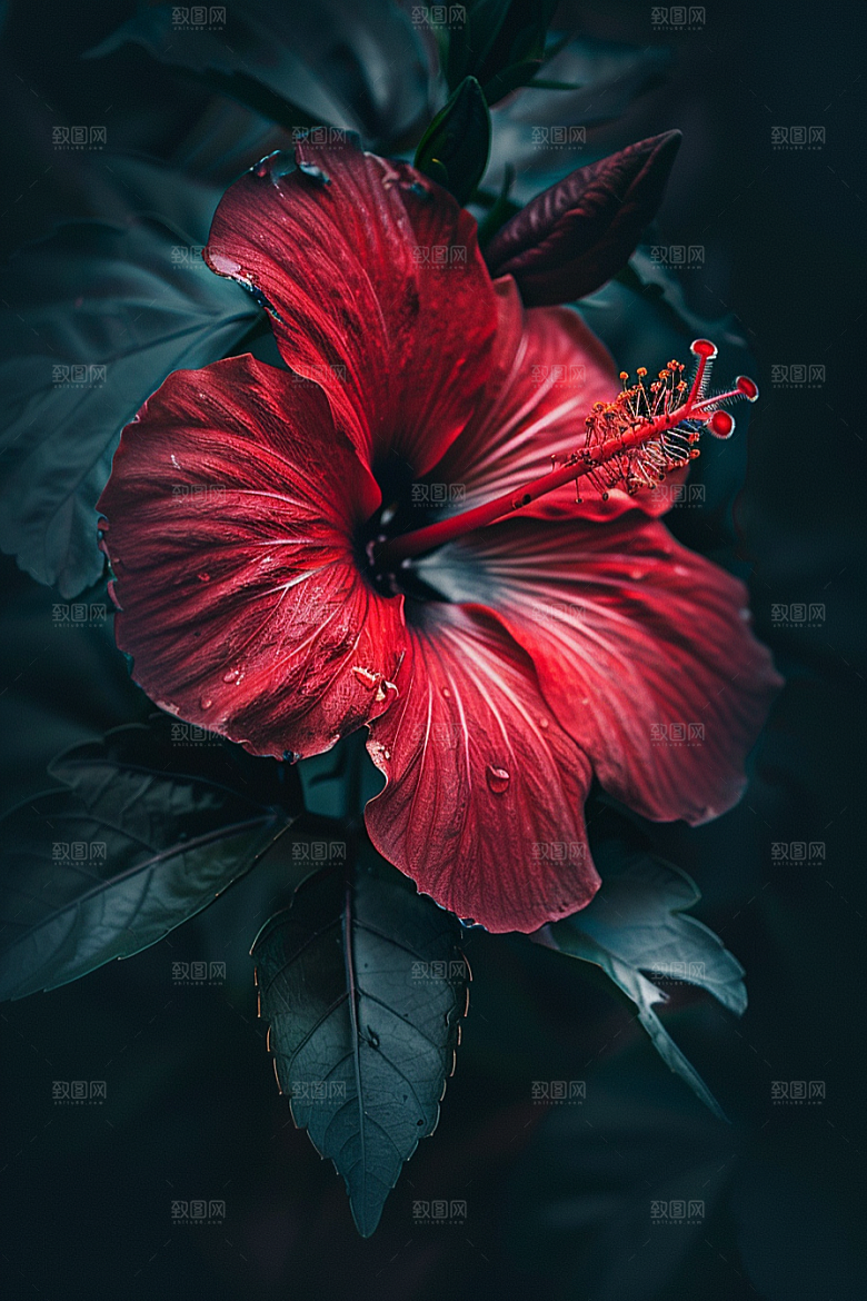 木槿花木棉高清摄影图
