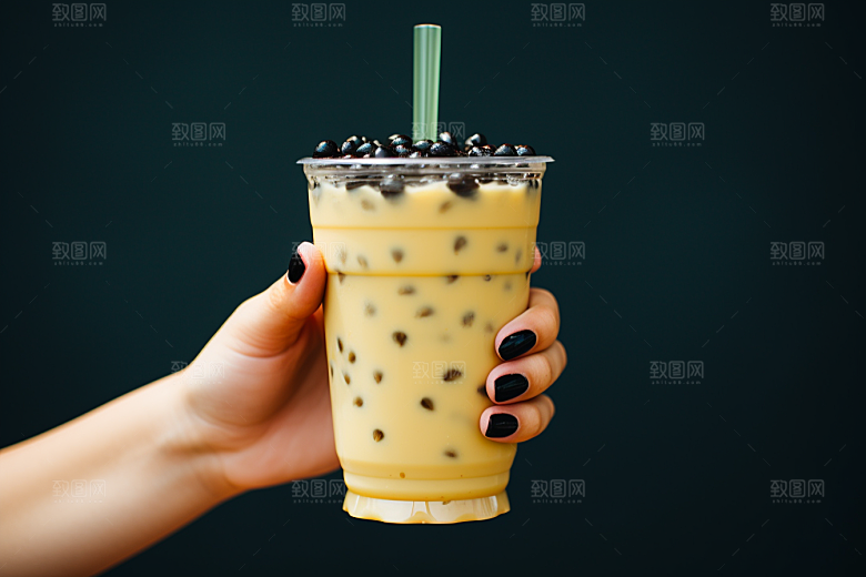 奶茶饮料高清摄影图