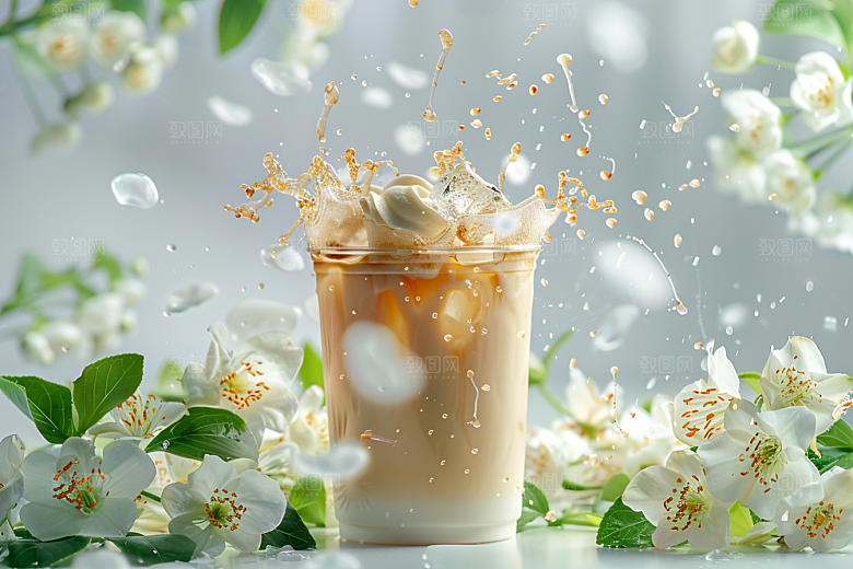 奶茶高清广告摄影图