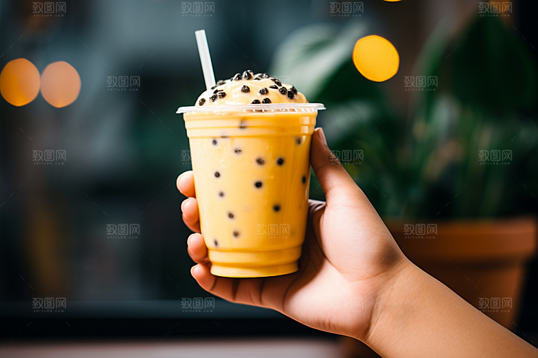 奶茶生活饮料摄影图