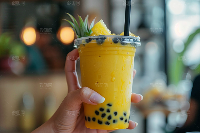 奶茶休闲饮品摄影图
