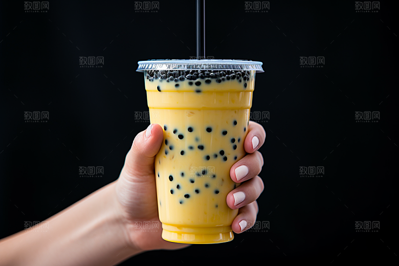 奶茶休闲饮品摄影图