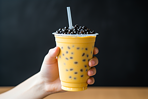 奶茶果茶饮料摄影图