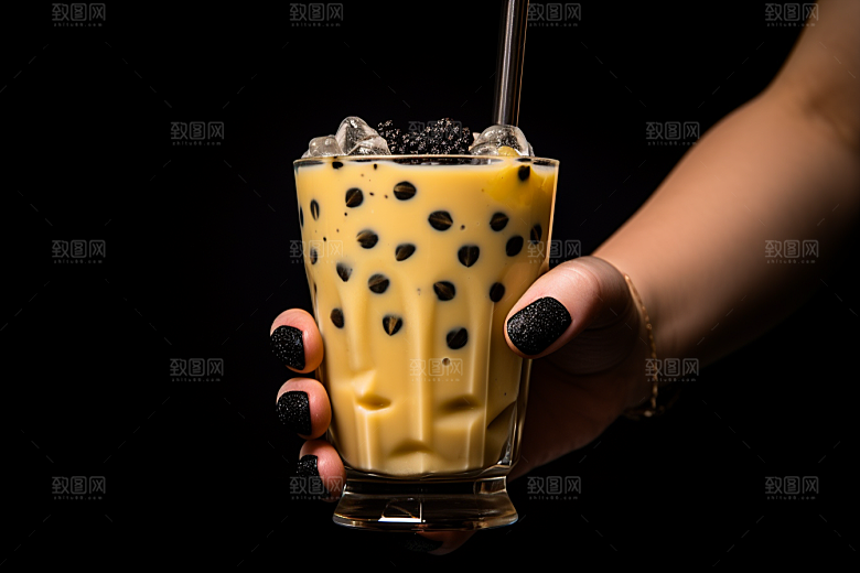 奶茶广告果茶摄影图
