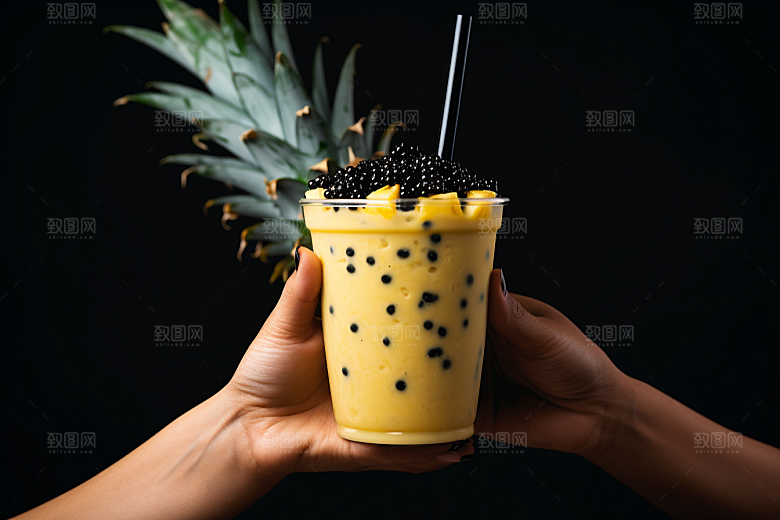 奶茶休闲饮品摄影图