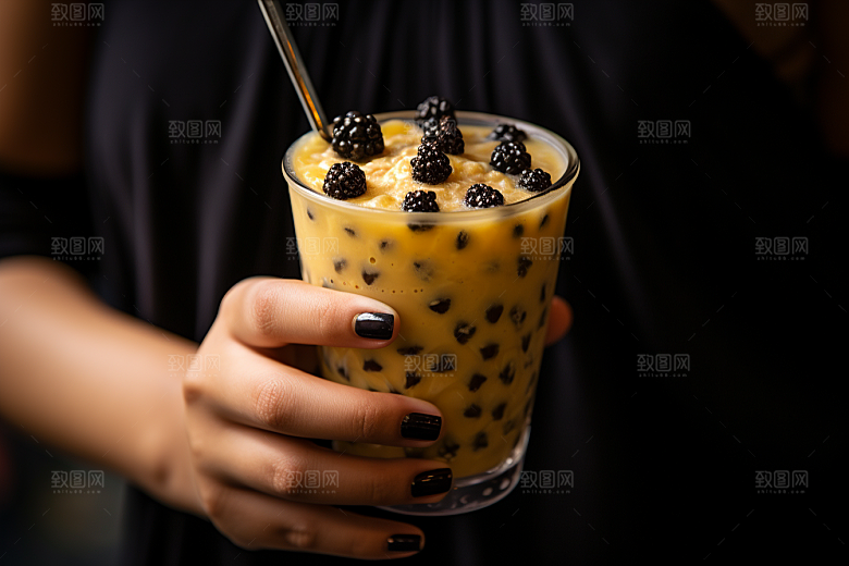 奶茶卡路里休闲摄影图