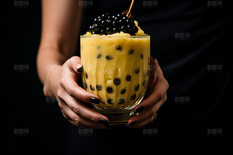奶茶高清美味摄影图