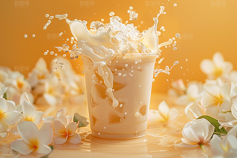 奶茶生活高清摄影图
