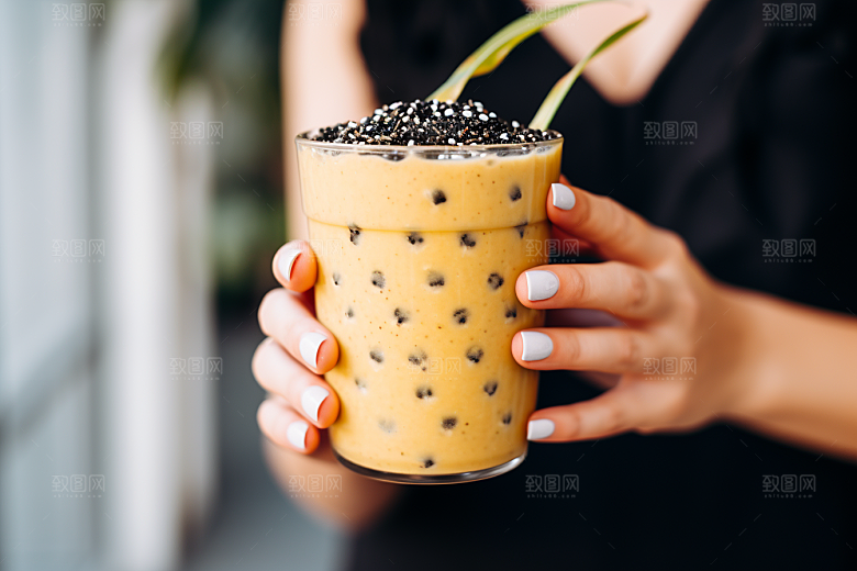 奶茶广告果茶摄影图